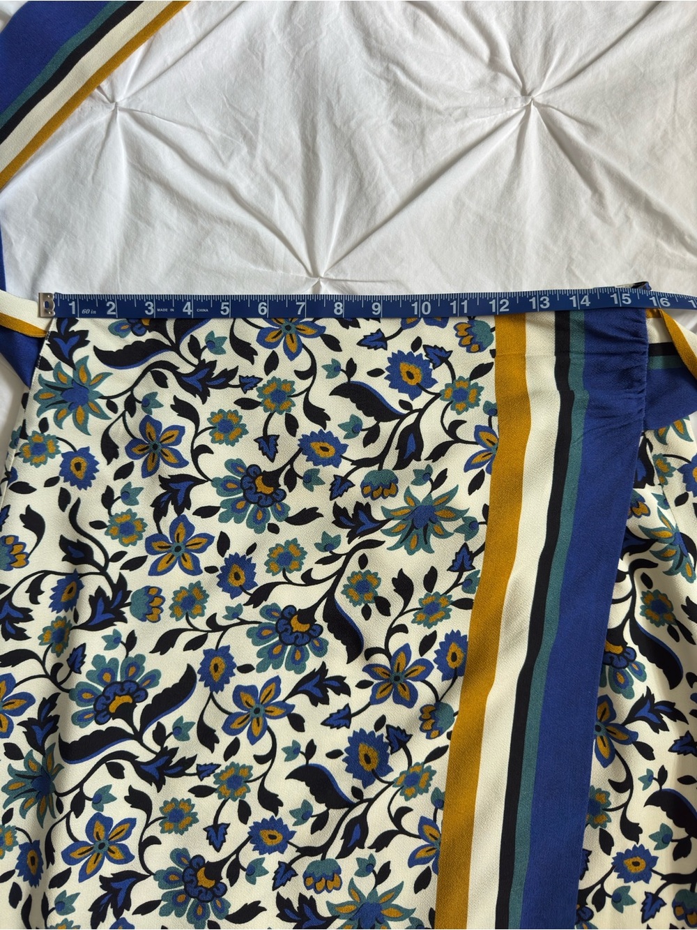 Sézane x Momonì Manola Floral Stripe Midi Skirt - Picture 5 of 11